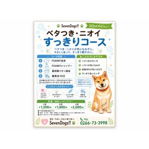 わんちゃんに合わせて選べる「3つのケアコース」
